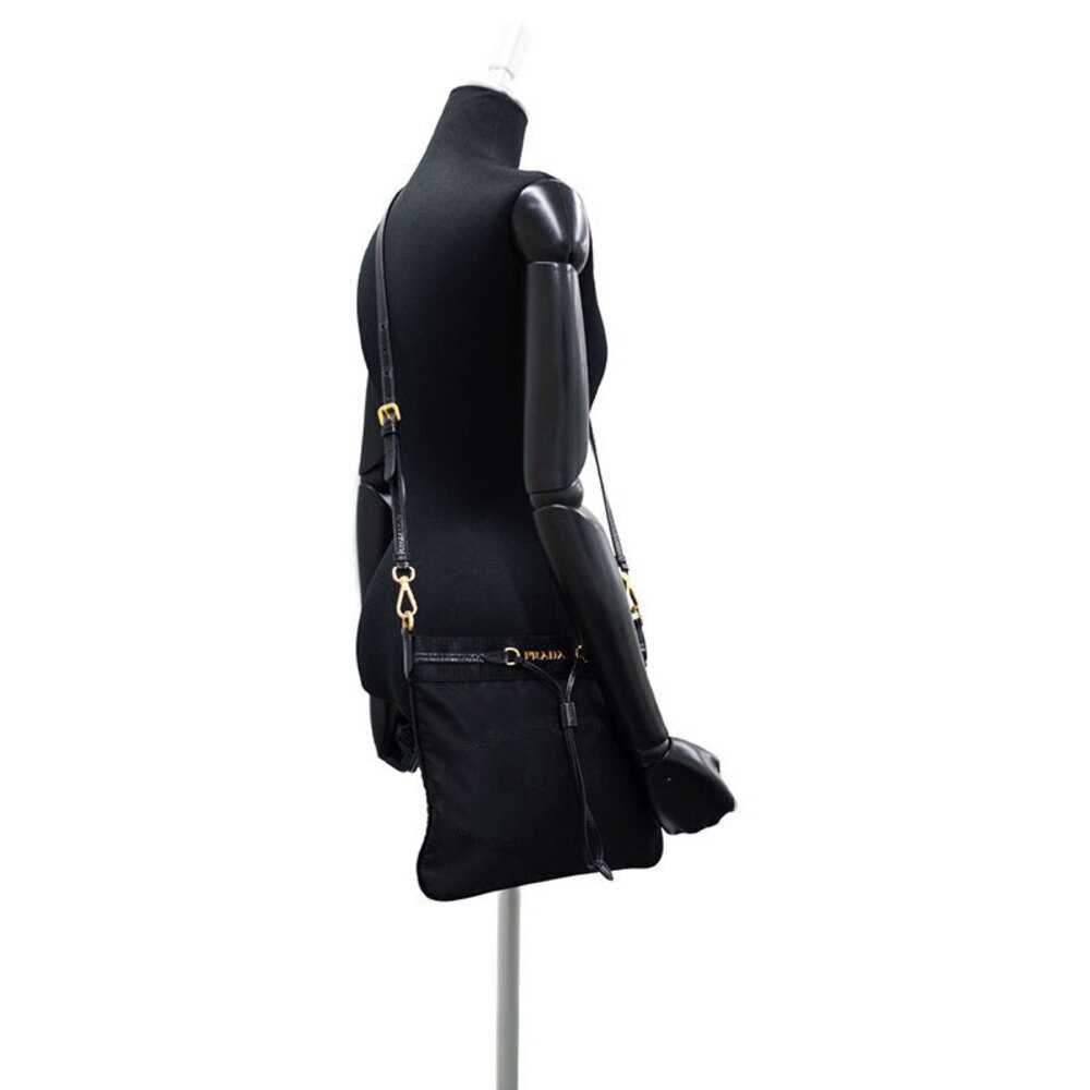 PRADA Logo Jacquard Shoulder Bag - Picture 9 of 9